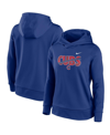 NIKE WOMEN'S NIKE ROYAL CHICAGO CUBS CLUB ANGLE PERFORMANCE PULLOVER HOODIE