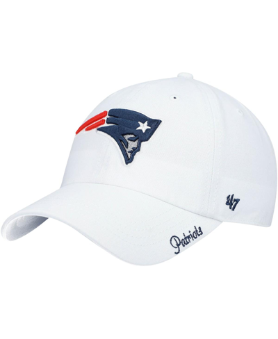 47 Brand Women's '47 White New England Patriots Miata Clean Up Logo Adjustable Hat