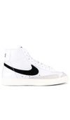 Nike Blazer Mid 77 Vintage Sneakers Bq6806-100 In White & Black