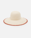 BORSALINO BORSALINO VIOLET PANAMA STRAW HAT,4998994-1704