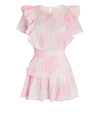 Loveshackfancy Natasha Ruffled Cotton Mini Dress In Pink