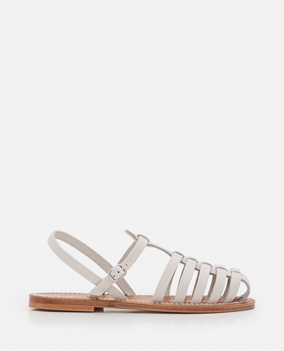K.jacques Adrien Strappy Leather Sandals In Red