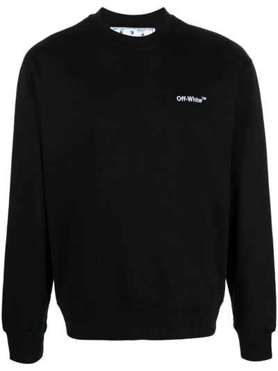 Off-white Black Cotton Helvetica Sweatshirt
