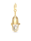 Capsule Eleven Freshwater Pearl Capsule Pendant Necklace In Gold