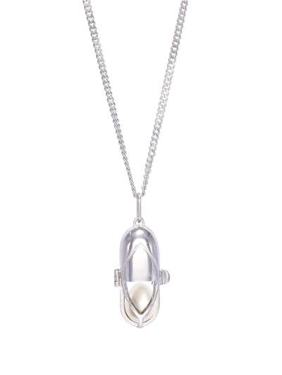 Capsule Eleven Capsule-pearl-pendant In Silver