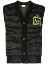 ARIES LOGO-PRINT KNITTED VEST
