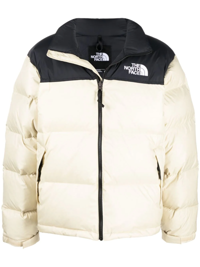THE NORTH FACE PANELLED LOGO PUFFER JACKET