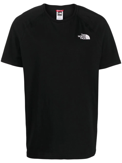 The North Face Red Box Logo Cotton T-shirt In Black