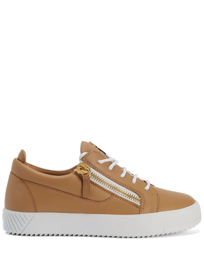 Giuseppe Zanotti Frankie Low-top Trainers In Nude