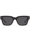 Versace La Greca Sunglasses  Additional Fit, Male, Black, One Size In Grau