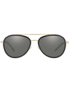 Tory Burch Pilot-frame Sunglasses In Grey