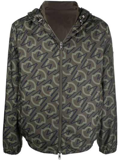 Moncler Green Cretes Reversible Hooded Jacket