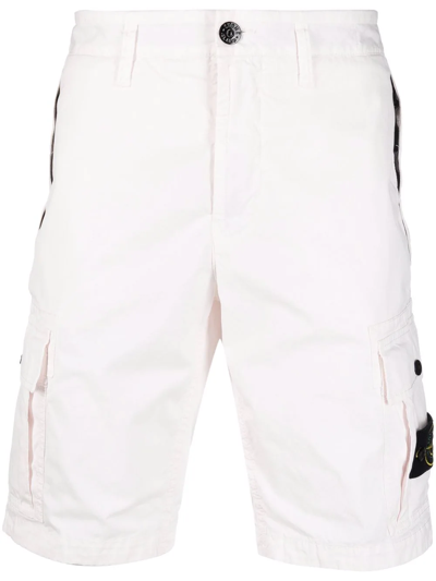Stone Island Sweat Shorts 白 L バミューダ ショートパンツ パンツ メンズ 激安価格販売