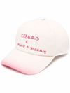 Iceberg Logo Print Baseball Cap In Nude