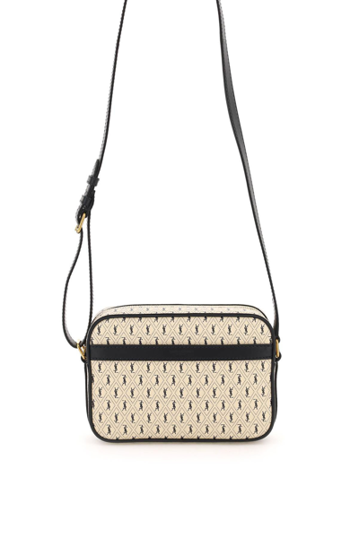 Saint Laurent Le Monogramme Camera Bag In Coated Canvas In