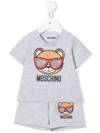 MOSCHINO TEDDY BEAR 图案棉短裤套装