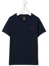 Polo Ralph Lauren Teen Embroidered Logo T-shirt In Blue