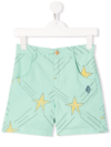 THE ANIMALS OBSERVATORY STAR-PRINT COTTON SHORTS