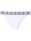 Chiara Ferragni Womens Logomania White Stretch Fabric Bikini Briefs