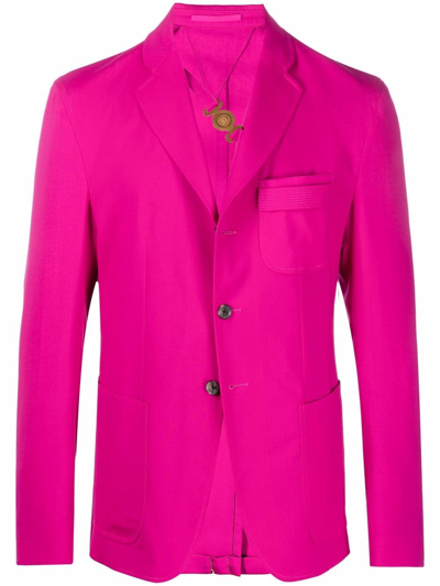 Versace Medusa Head Strap Blazer In Rosa
