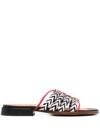 CHIE MIHARA WARI WOVEN LEATHER SANDALS