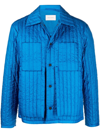 Craig Green Quilted Single-breasted Jacket In Blue