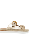 SEE BY CHLOÉ GYLN BUCKLED SANDALS