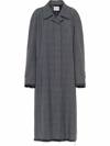 MIU MIU PRINCE OF WALES CHECK WOOL COAT