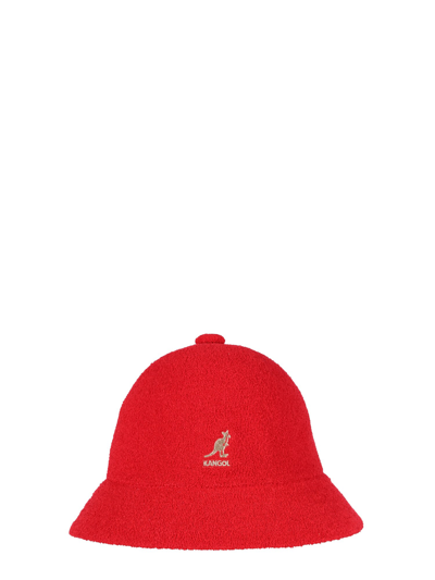 Kangol Casual Wool Blend Bucket Hat In Red