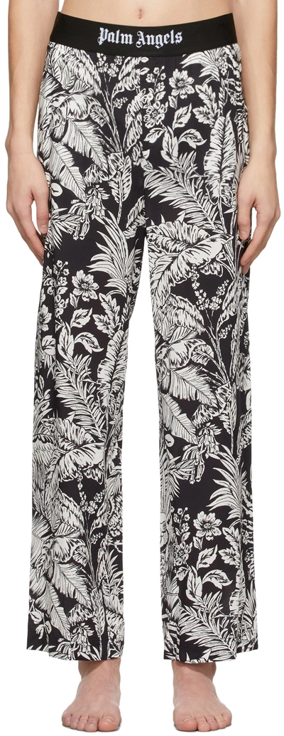 Palm Angels Jungle Parrots-print Track Pants In Black