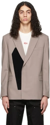 424 BEIGE VELCRO BLAZER