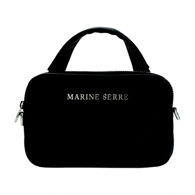 Marine Serre Moire Mini Madame Bag In Black