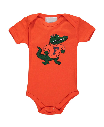 Two Feet Ahead Infant Boys And Girls Orange Florida Gators Big Logo Bodysuit