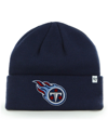 47 Brand Men's '47 Navy Tennessee Titans Primary Basic Cuffed Knit Hat In Navy