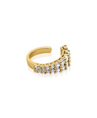 Oma The Label Amo Double Row Ear Cuff In Gold Tone