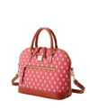 Dooney & Bourke Women's  St. Louis Cardinals Signature Domed Zip Satchel Purse In Cardinal