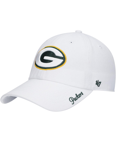 47 Brand Women's '47 White Green Bay Packers Miata Clean Up Logo Adjustable Hat