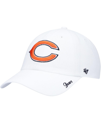 47 Brand Women's '47 White Chicago Bears Miata Clean Up Logo Adjustable Hat
