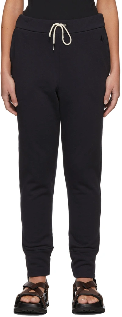 Jil Sander Navy Classic Lounge Pants In 401 Dark Blue