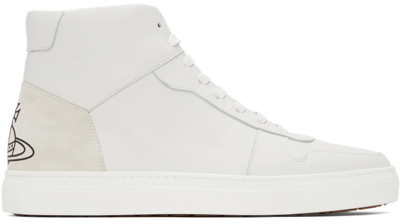 Vivienne Westwood Grey Apollo High-top Sneakers In A401 White