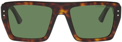 Cutler And Gross Tortoiseshell 1375 Rectangular Sunglasses In Havana
