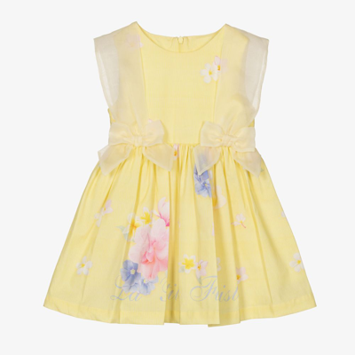 Lapin House Kids' Girls Yellow Cotton Dress
