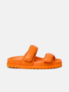 Gia X Pernille Teisbaek Orange Nappa Leather Perni11 Sandals In Orange
