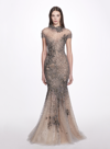 MARCHESA PEARL AND CRYSTAL GOWN