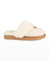 Ugg Women's Cozy Sheepskin-trimmed Knit Slippers In Cream