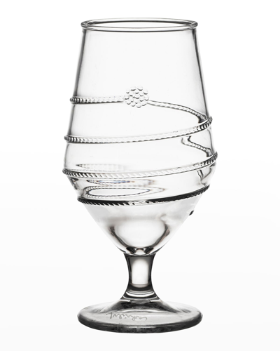 Juliska Amalia Clear Acrylic Goblet Glass