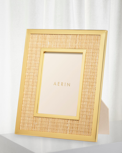 Aerin Colette Cane & Brass Frame, 5" X 7"