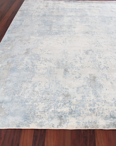 Exquisite Rugs Pismo Hand-loomed Rug, 8' X 10' In Silver Blue