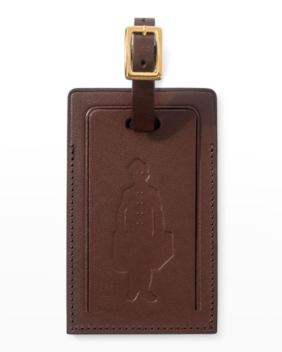 Golf Le Fleur Globe-trotter Leather Luggage Tag