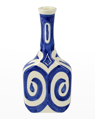 Vietri Mosaico Cobalt Silhouette Bottle